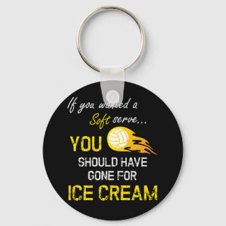 If You Wanted A Soft Serve Ice Cream - Volleyball Keychain