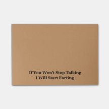 If You Won’t Stop Talking I Will Start Farting