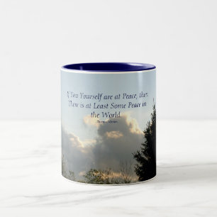 If You Yourself are at Peace, then ... Two-Tone Coffee Mug