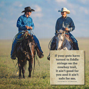 If your guts   Cowboy Wisdom   Southern Quotes Stone Coaster