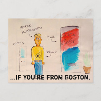 If you're from Boston doode postcard