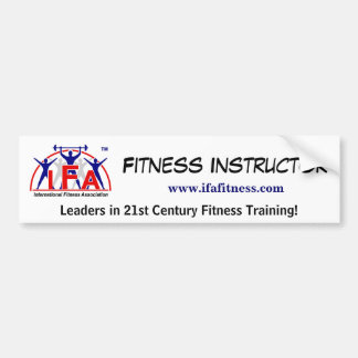 IFA Fitness Instructor Bumper Sticker