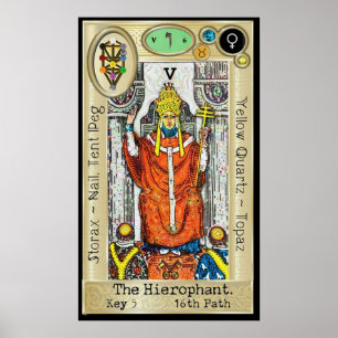 Ifdawn Deepdream Tarot Key 5 ~ The Hierophant Poster