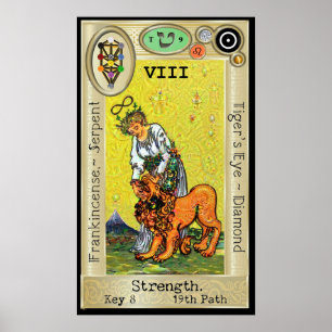 Ifdawn Deepdream Tarot Key 8 ~ Strength Poster