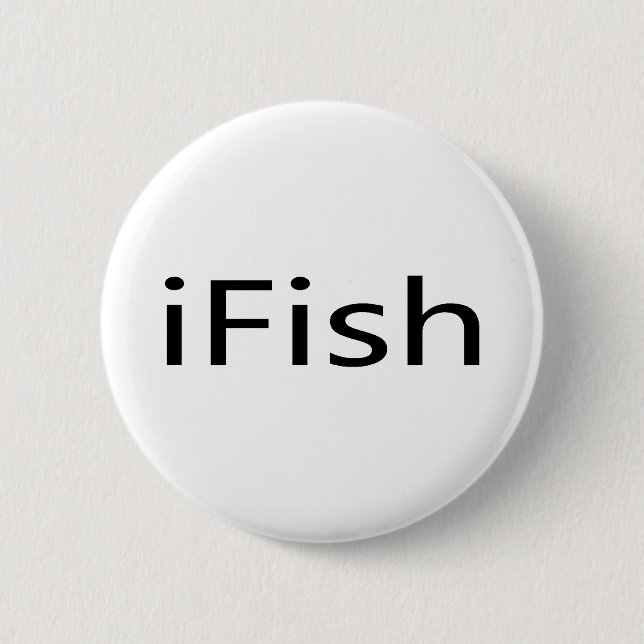 iFish 2 Inch Round Button (Front)