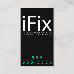 iFix. Handyman Repair Business Customizable Business Card