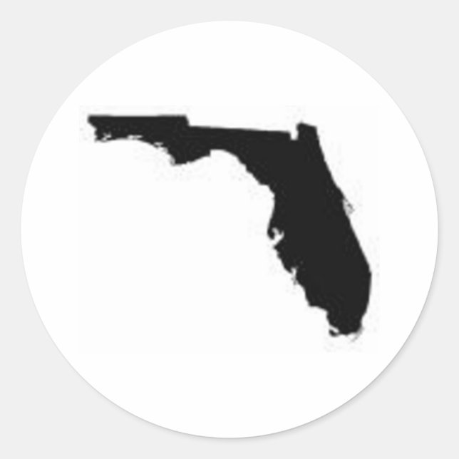 iFLORIDA MAP2 Classic Round Sticker (Front)
