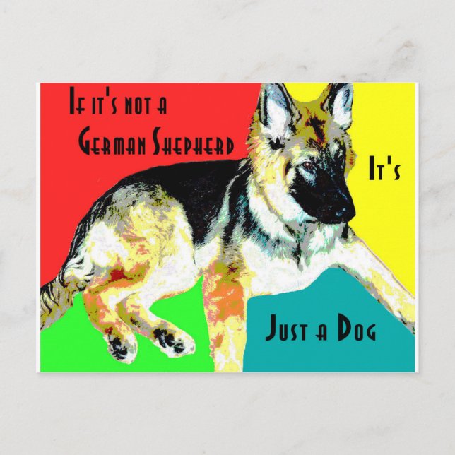 If's it's Not a German Shepherd Postcard (Front)