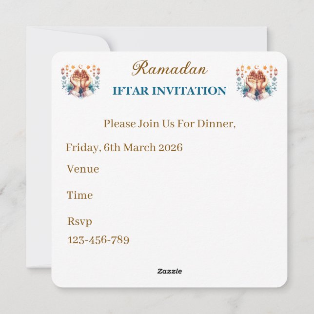 Iftar Dinner Invitations (Dos)