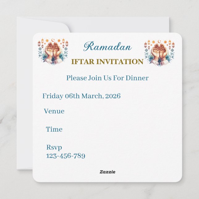 Iftar Dinner Invitations (Dos)