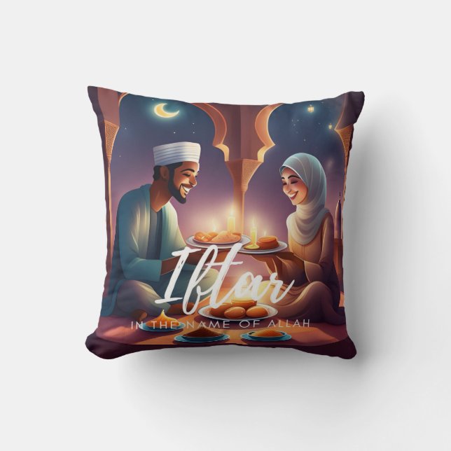 Iftar Husband and Wife Cushion (Front)
