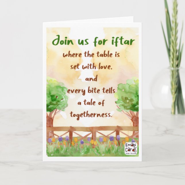 Iftar Invitation - Landscape (Front)