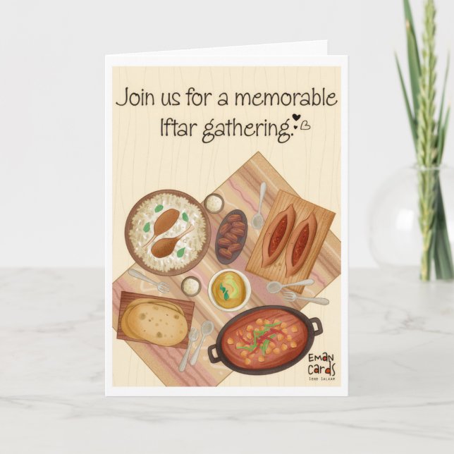 Iftar Invite - Dinner Table (Front)