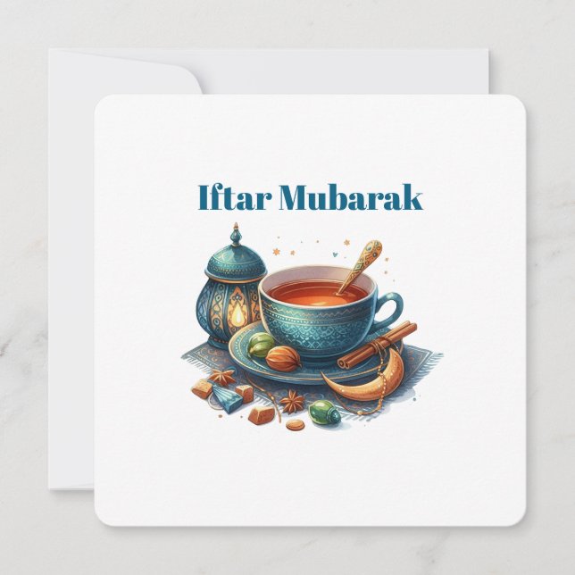 Iftar Mubarak Dinner Invitations (Devant)
