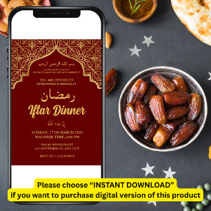 IFTAR PARTY IFTAR DINNER Invitation