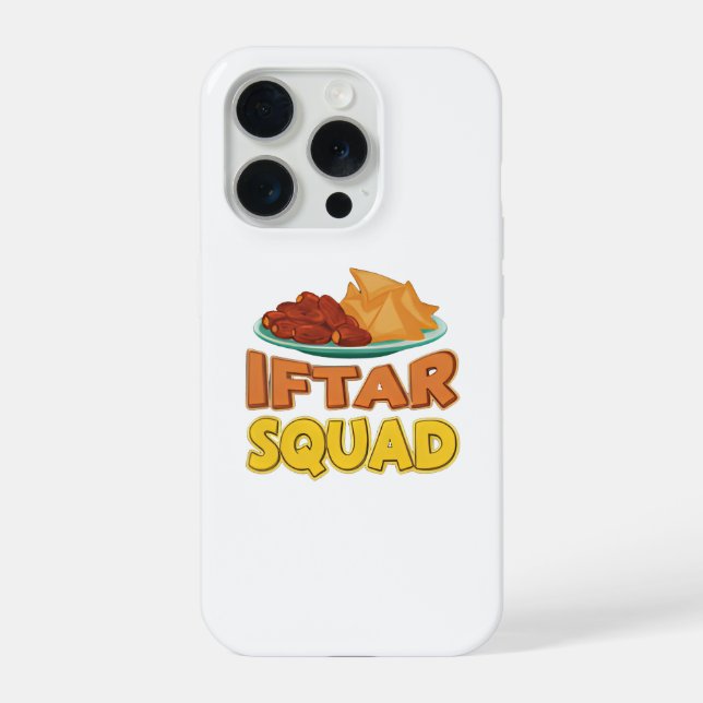 Iftar Squad Ramadan Food Illustration iPhone Case (Back)