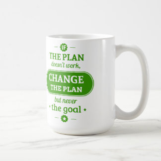 IfThePlanDoesn'tWorkChangeThePlanButNeverTheGoal Coffee Mug