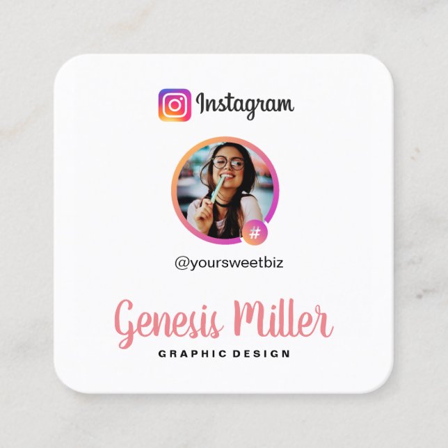 IG Personalized Business Card  (Front)