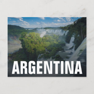 Igauzu Falls In Argentina Postcard