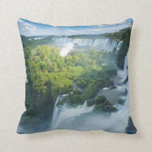 Igauzu Falls In Argentina Throw Pillow