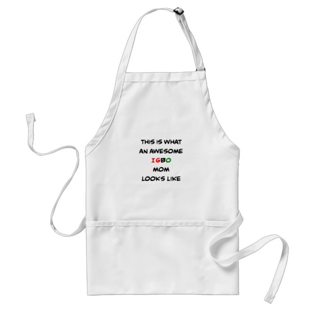 igbo mom, awesome standard apron (Front)