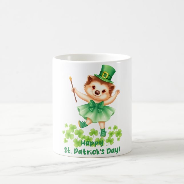 Igel Igelin Gráinneog Happy St. Patricks Day Coffee Mug (Center)