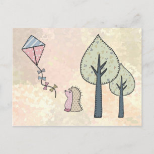 Igel im Herbst Postcard