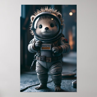 Igel im Weltraum Poster