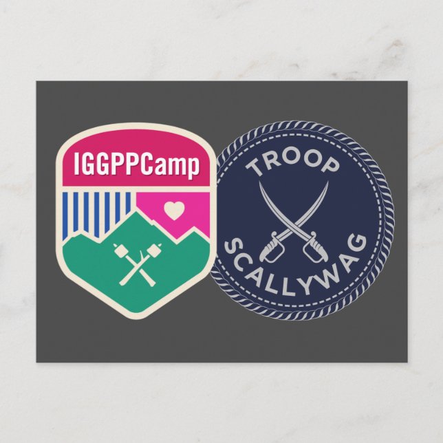 IGGPPCamp 2022 Troop Pride Postcard blue (Front)