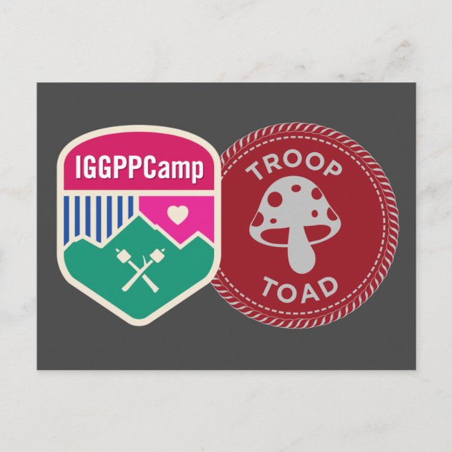 IGGPPCamp 2022 Troop Pride Postcard red (Front)