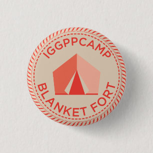 IGGPPCamp Blanket Fort Badge 1 Inch Round Button
