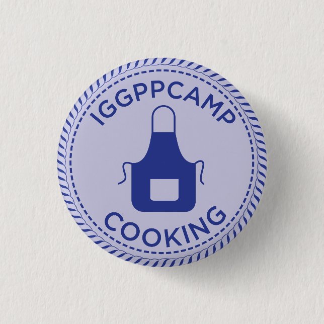 IGGPPCamp Cooking Badge 1 Inch Round Button (Front)
