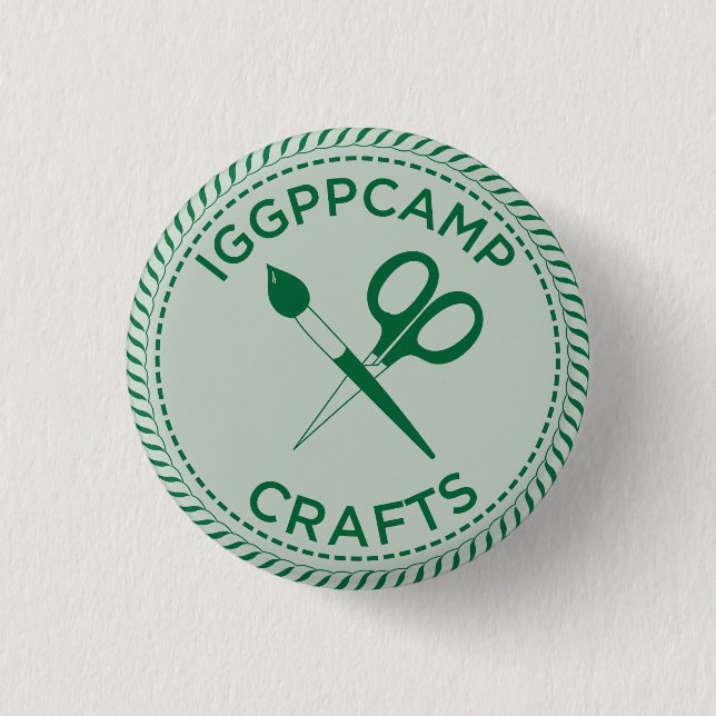 IGGPPCamp Crafts Badge 1 Inch Round Button (Front)