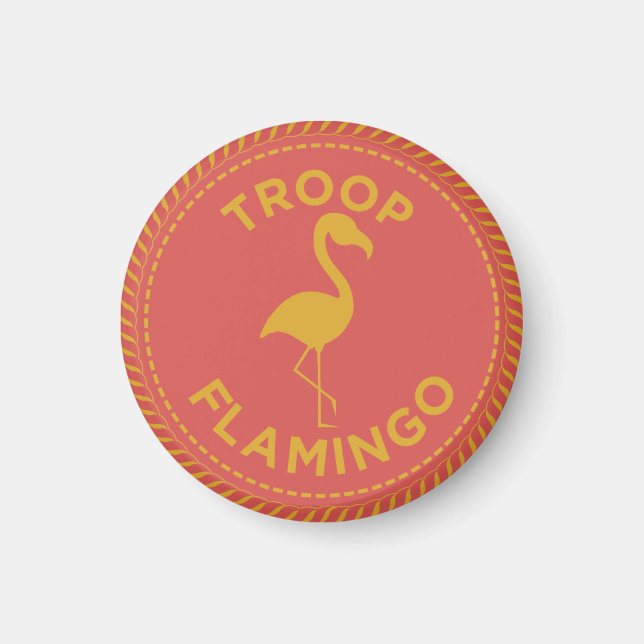 IGGPPCamp Troop Flamingo Magnet (Front)