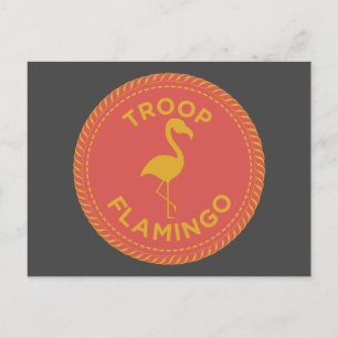 IGGPPCamp Troop Flamingo Postcard
