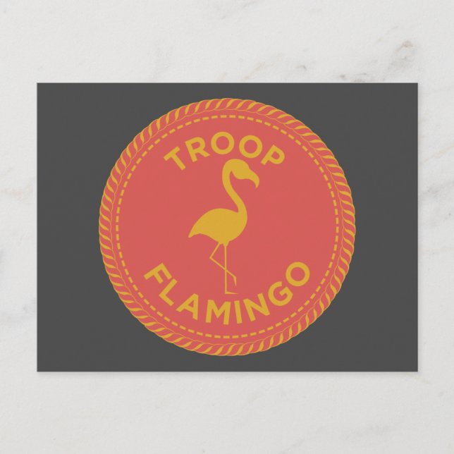 IGGPPCamp Troop Flamingo Postcard (Front)