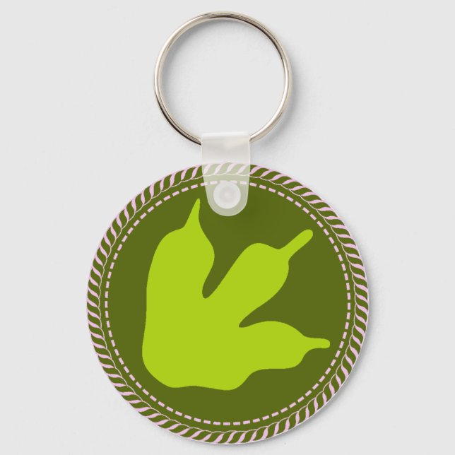 IGGPPCamp Troop Kaiju Pride Keychain (Front)