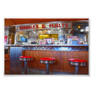 Iggy's Diner Interior, Carthage, Missouri Photo Print
