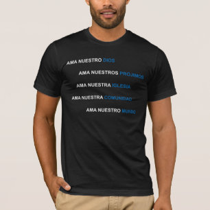 IGLESIA DEL AMOR T-SHIRT ESPANOL CON ESCUDO