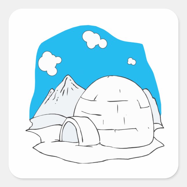 Igloo 2 square sticker (Front)