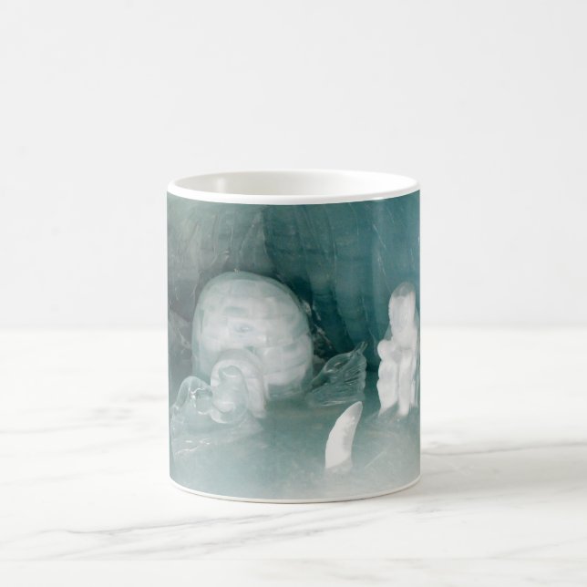 Igloo and Eskimo in ice Coffee Mug (Center)