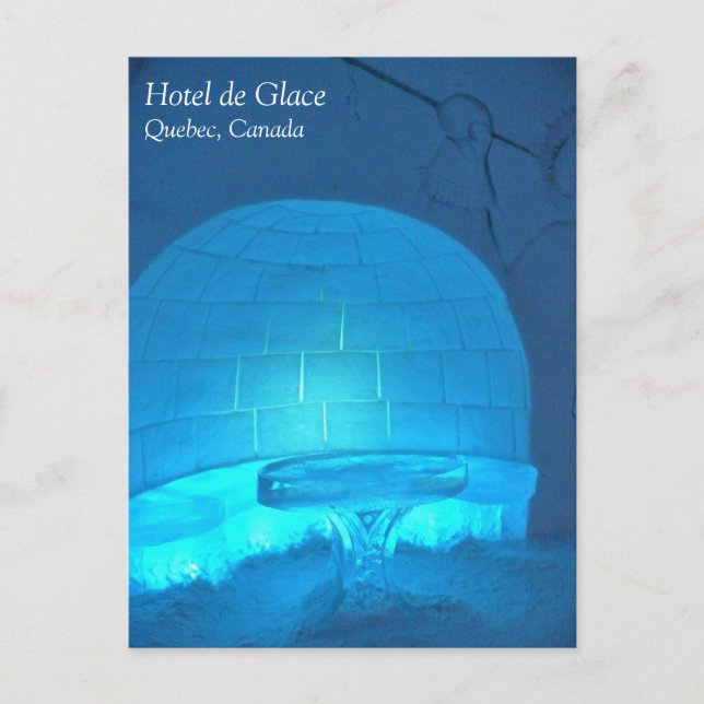 Igloo Room at Hotel de Glace, Quebec, Canada Postcard (Front)