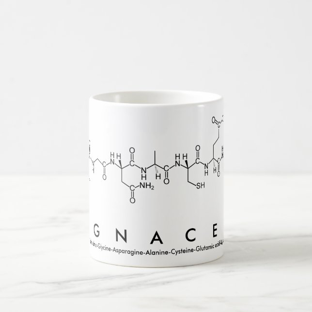 Ignacek peptide name mug (Center)