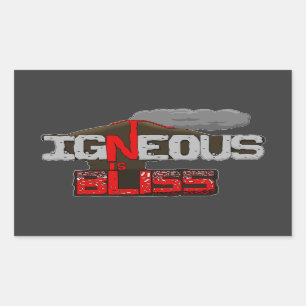 Igneous is Bliss Volcano Sticker Sheet