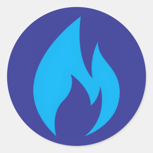 Ignite Blue Flame Sticker (Front)