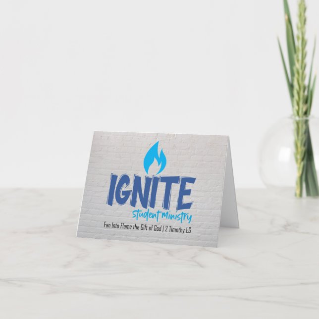 Ignite Folded Note Card (Front)