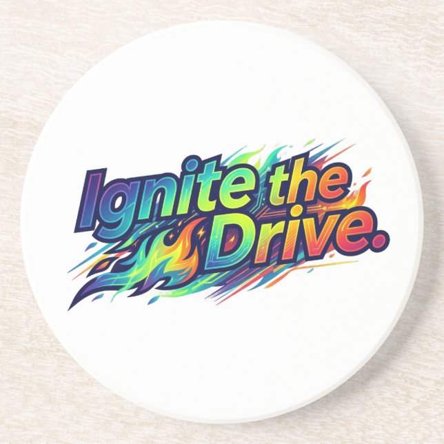 Ignite the Drive T-Shirt Coaster (Front)