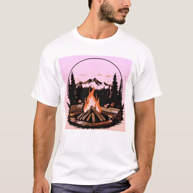 Ignite the Style:  Fire-Inspired Fashion  T-Shirt (Front)