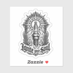 Ignite Your Soul Spark Plug Decal