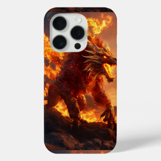 Ignite Your Style: Fire Mythical Creature iPhone 15 Pro Case